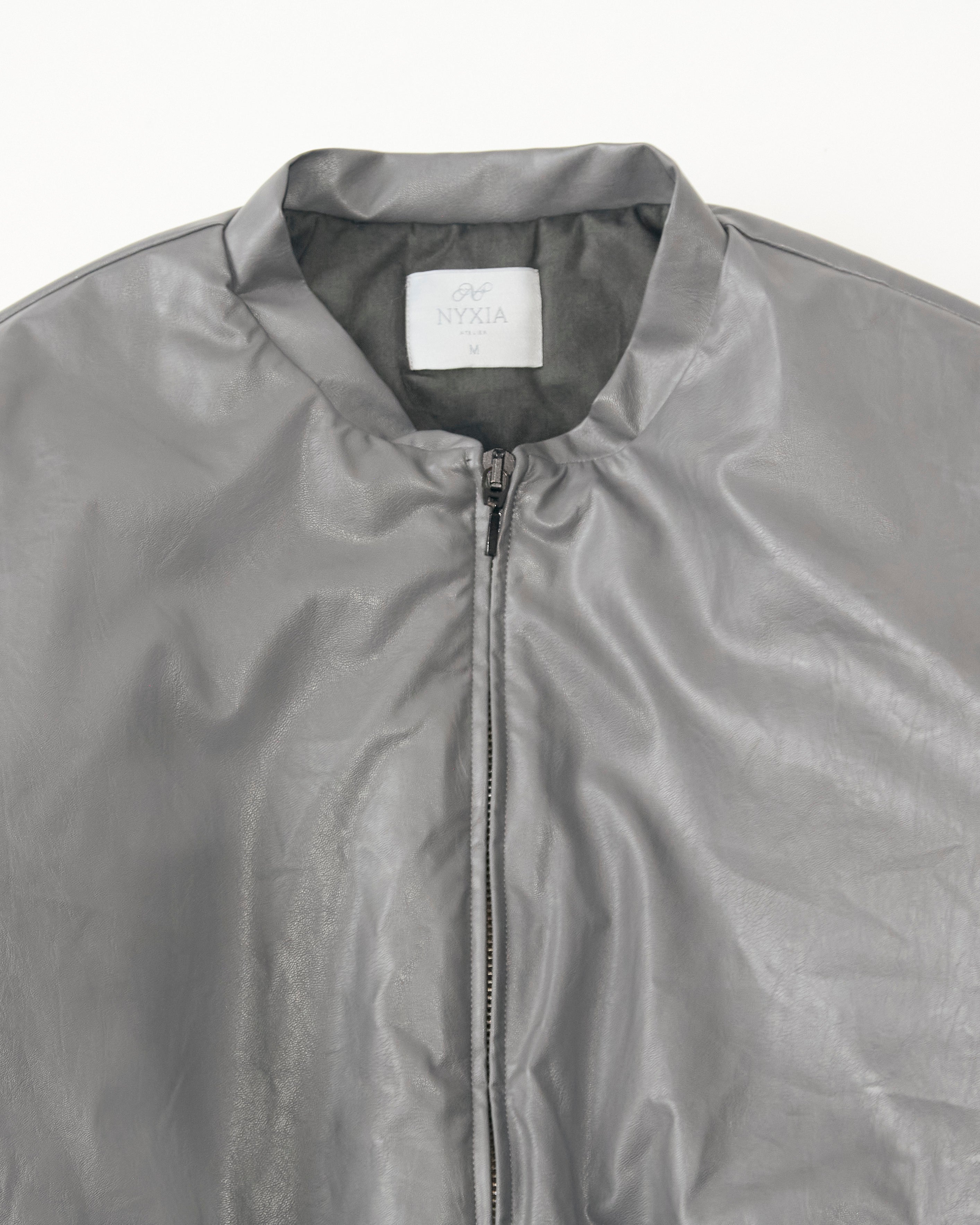 NYX Puffy Core Leather Bomber