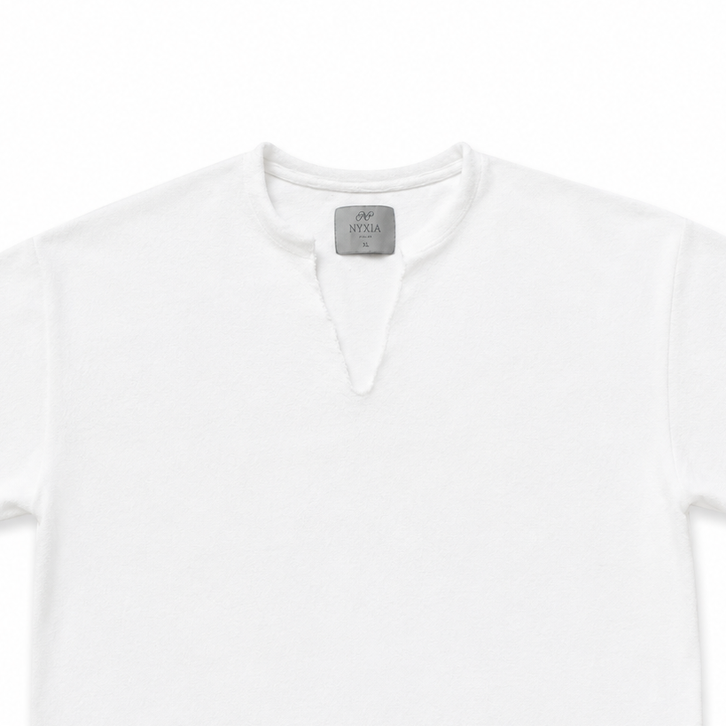 Essential Plush Cotton V-Neck Shirt - Fragment II