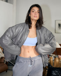 NYX Puffy Core Leather Bomber